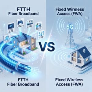 Wireless Broadband vs Fiber Internet in SGM