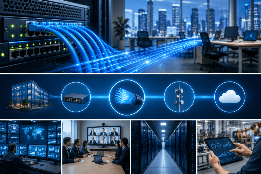 Internet leased line connections